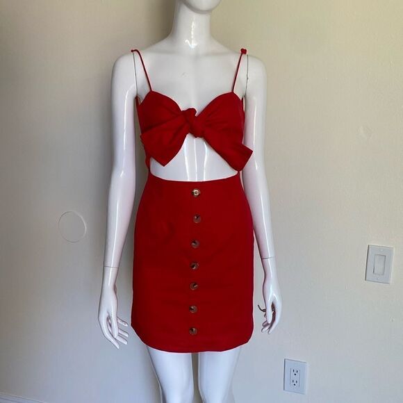 Sabo Skirt Red Anya Mini Dress Size XS - Picture 3 of 11
